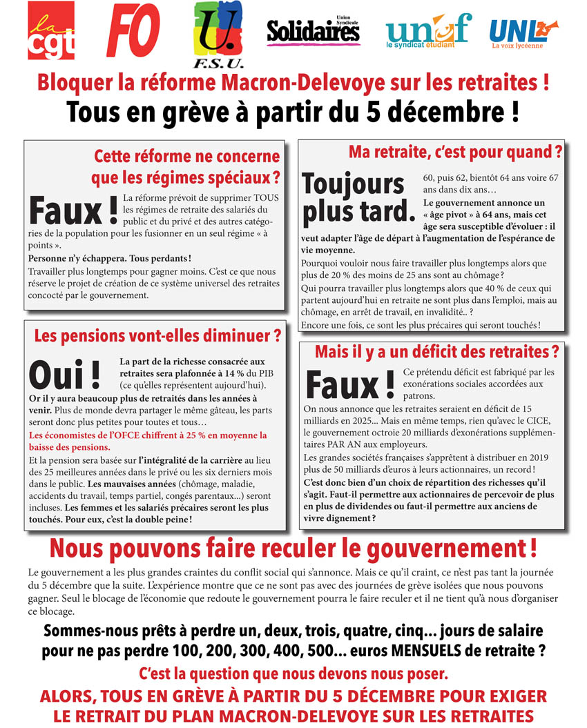 Gr ve Du 5 D cembre Tract Intersyndical par Ville Angers Segr 
